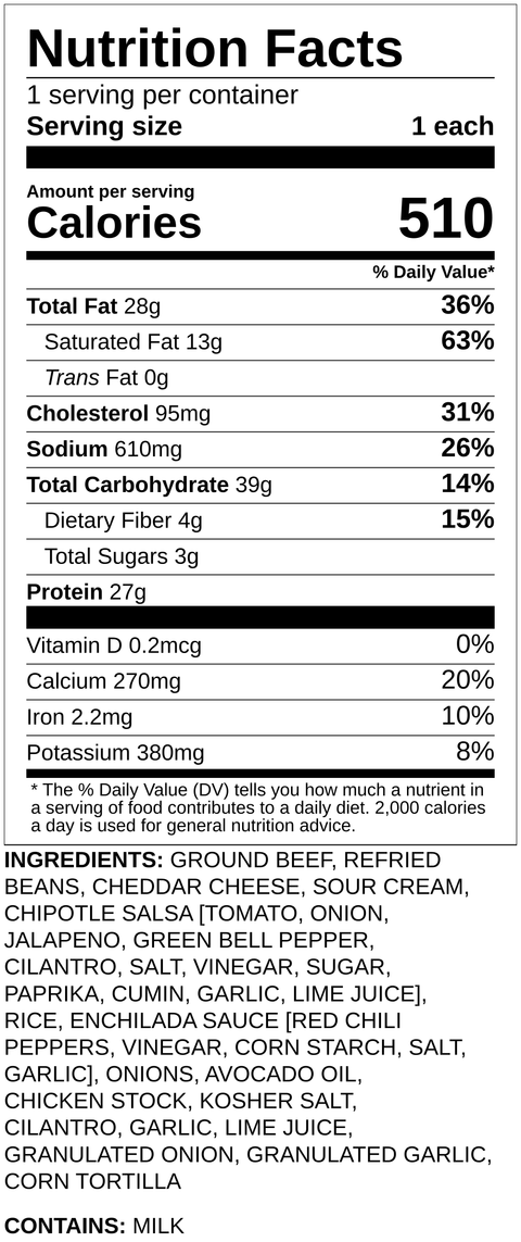 Lunch Beef Enchilada Casserole