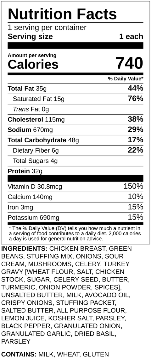 Lunch Chicken & Gravy