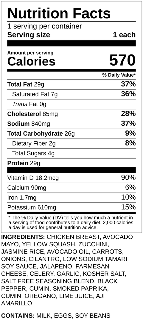 Lunch Peruvian Chicken