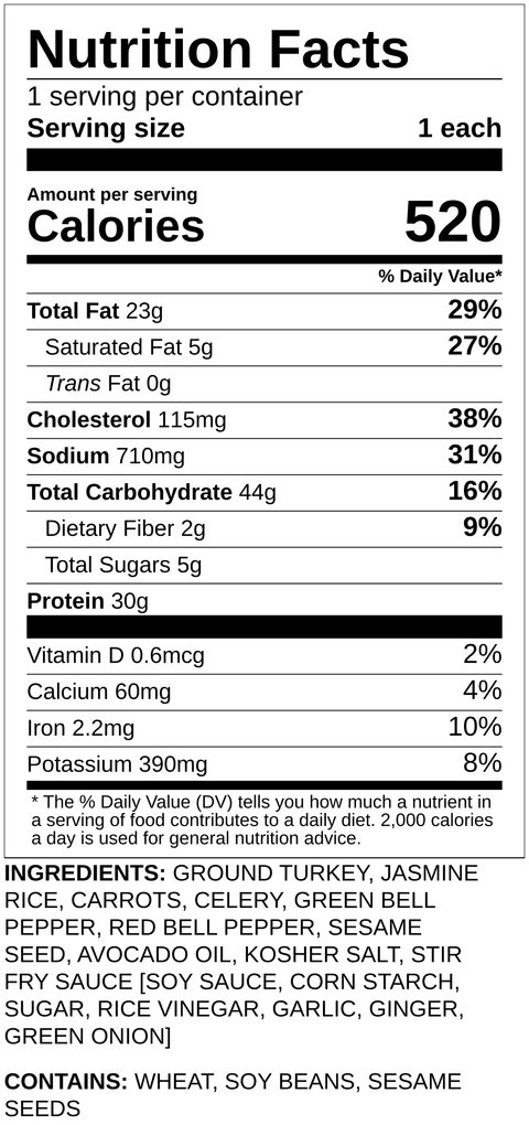 Lunch Turkey Stir-Fry