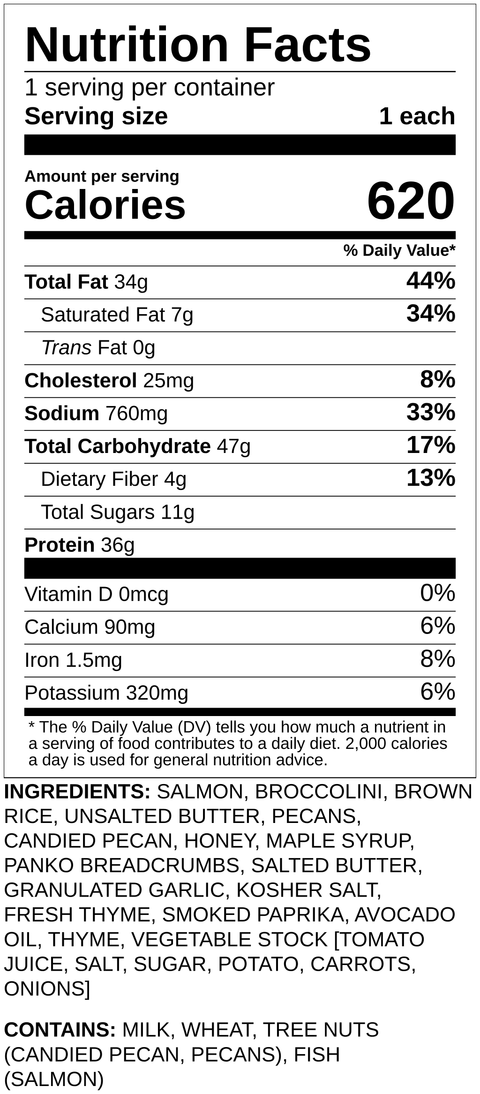 Maple Butter Pecan Salmon