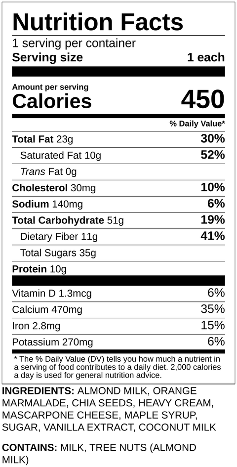 Orange Creamsicle Chia Pudding