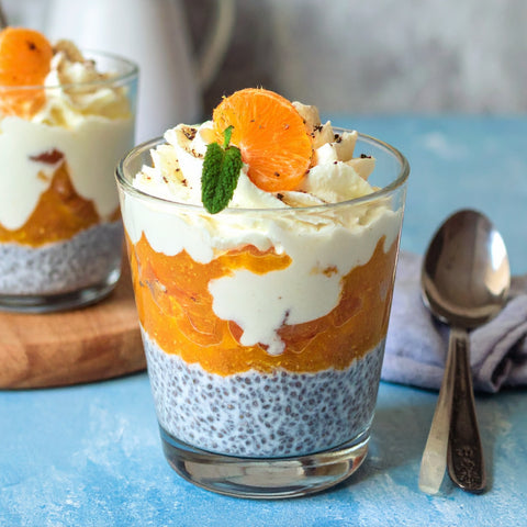 Orange Creamsicle Chia Pudding