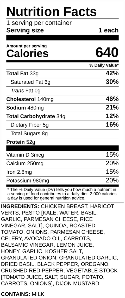 Pesto Chicken Parmesan Bowl