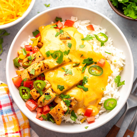 Queso Chicken & Rice