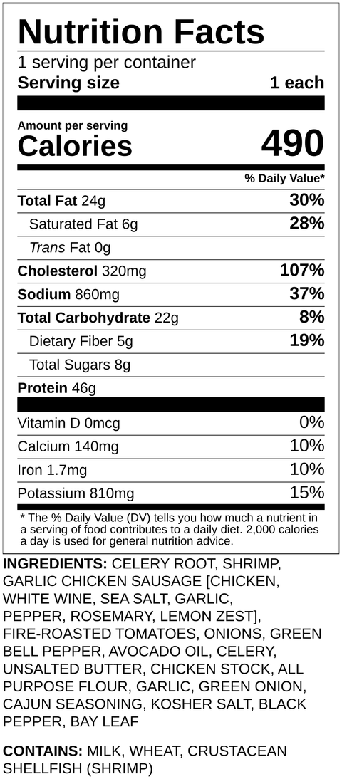 Shrimp & Chicken Sausage Gumbo - Low Carb