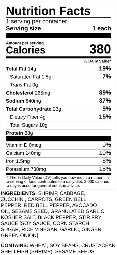 Shrimp Stir Fry - Low Carb