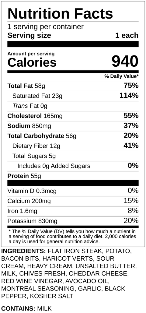 Steak & Loaded Potato