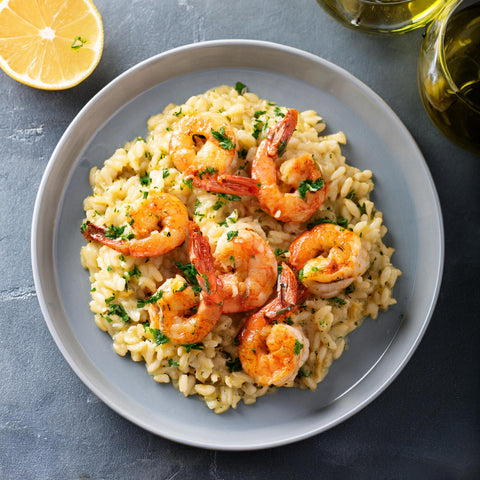 Shrimp Scampi with Orzo