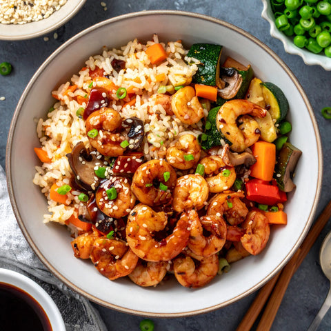Teriyaki Shrimp Bowl