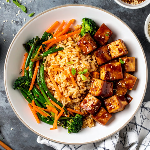 Tofu Teriyaki Fried Rice