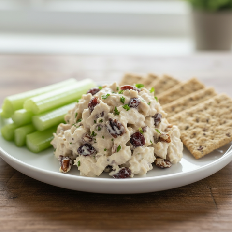 Cranberry Pecan Chicken Salad Snack