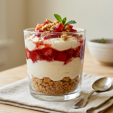 Strawberry Cheesecake Yogurt Parfait