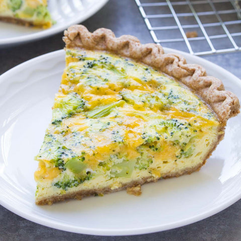 Broccoli Cheddar Quiche